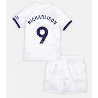 Camisa de Futebol Tottenham Hotspur Richarlison #9 Equipamento Principal Infantil 2023-24 Manga Curta (+ Calças curtas)